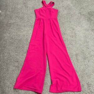 Amazing Sugar Lips hot pink fuchsia Barbie style halter jumpsuit size XS